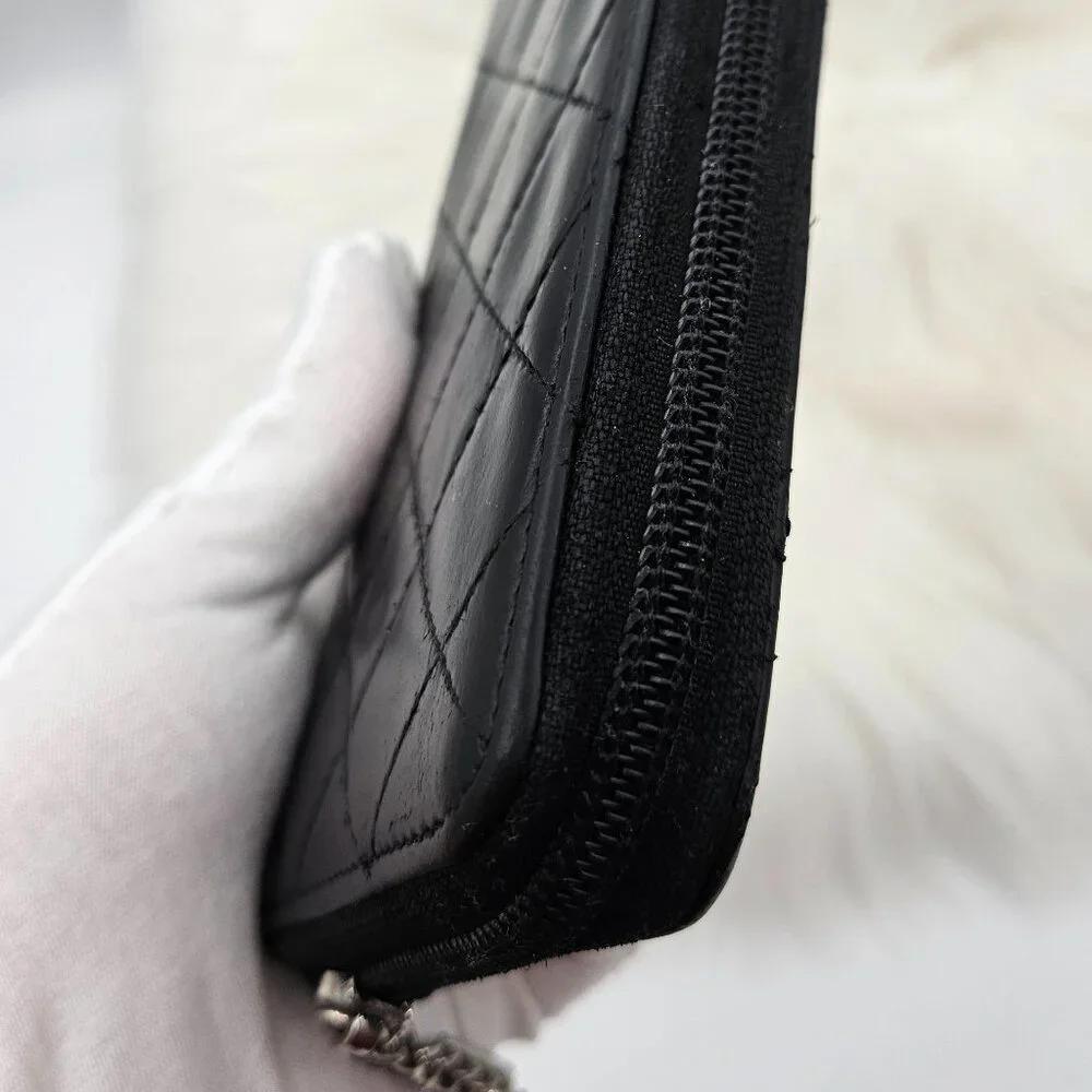 Chanel  Black Quilted Leather Cambon Ligne Zippy Organizer Wallet - Picture 9 of 17